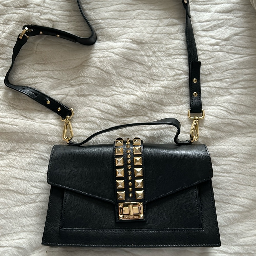 Valentino By Mario Valentino Studded Crossbody Handbag